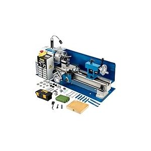 VEVOR Tour &agrave; M&eacute;taux de Haute Pr&eacute;cision 180x350 mm Mini Tour &agrave; Bois de Vitesse Variable 50-2500PRM, 550 W Tour &Eacute;lectronique Professionnel avec Lampe de Travail, Tour R&eacute;glable pour Traitement M&eacute;taux