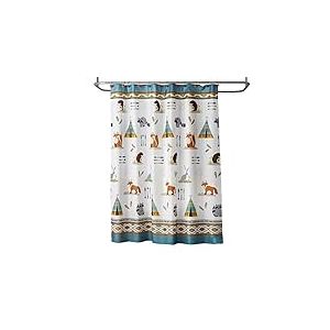 SKL HOME by Saturday Knight Ltd. Rideau de Douche Motif Animaux de la for&ecirc;t Multicolore