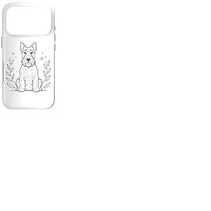 Line Art Scottish Terrier Minimalist Coque pour iPhone 17 Pro