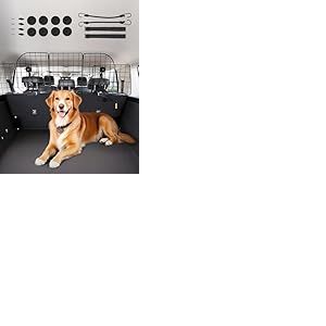 VEVOR Barri&egrave;re de Voiture pour Chien R&eacute;glable 97,2-156,5 cm, Grille Pare-Chien en Treillis M&eacute;tallique Robuste pour Si&egrave;ge Arri&egrave;re, Universel pour Animaux de Compagnie, SUV, Berline, Camions, V&eacute;hicules
