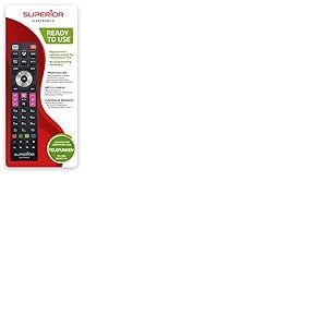 Superior TELEFUNKEN Replacement - Télécommande de Rechange Universelle Compatible avec Tous Les TV et Smart TV de la Marque TELEFUNKEN - Prêt à l'emploi ne nécessite Pas de Programmation