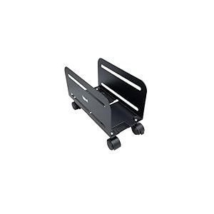 iggual – Support pour Unité Centrale avec roulettes, Base Réglable de 11,9 à 20,9 cm, Support Métallique pour Tour d’Ordinateur sous Le Bureau, Supporte Jusqu’à 10 kg, Idéal pour Bureau et Gaming
