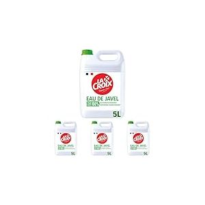 LA CROIX - Eau de Javel Polyvalente - D&eacute;sinfectant & D&eacute;tachant - Le bidon de 5 L (Lot de 4)