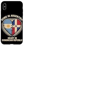 Home in Argentina Heart in Dominican Republic Argentinian Coque pour iPhone XS Max