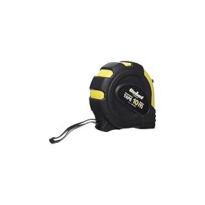 M&egrave;tre ruban professionnel robuste avec syst&egrave;me enrouleur de 10 m, largeur 25 mm