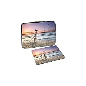 Pedea Design Housse de Protection d'ordinateurs Portables 10,2 "/13,3 pouces/15,6 pouces/17,3 Pouces 13,3 Zoll + Mauspad Message in a Bottle