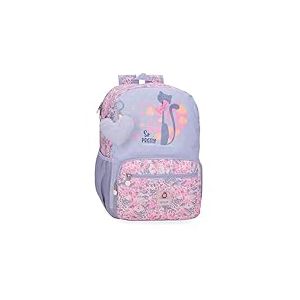 Enso So Pretty Sac à Dos Scolaire Adaptable au Chariot Multicolore 32 x 42 x 15 cm Polyester, Multicolore, 32x42x15 cms, Sac à Dos Scolaire Adaptable au Chariot