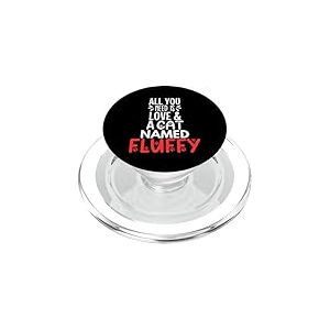 Design Moelleux avec nom de Chat – All You Need is Love! PopSockets PopGrip pour MagSafe
