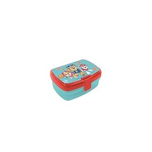 p:os 35415-Paw Patrol Pain Compartiment, déjeuner en Plastique avec Fermeture à Clip, boîte à goûter pour Le Jardin d'enfants, l'école et Les Loisirs, 35415