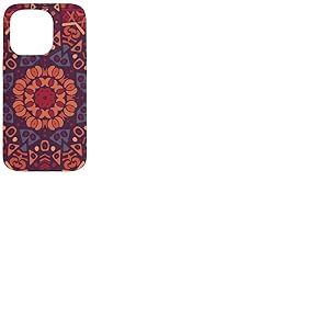 Mandala d&eacute;coratif aux Couleurs Vives Coque pour iPhone 15 Pro
