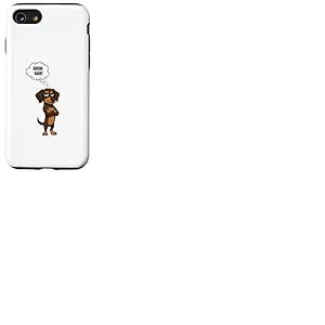 Chemise de Teckel &agrave; Poil Dur t&ecirc;tu, Chien Teckel, Chiens Coque pour iPhone SE (2020) / 7/8