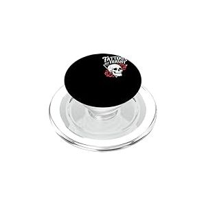 Tattoos Are Trashy Crâne Et Roses Pour Mode Alternative PopSockets PopGrip pour MagSafe