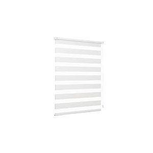 Sekey Store Enrouleur Double Klemmfix sans perçage pour fenêtre, Store Double 80 cm de Large, Store Enrouleur Duo, Protection Solaire, 80 x 130 cm, Lin