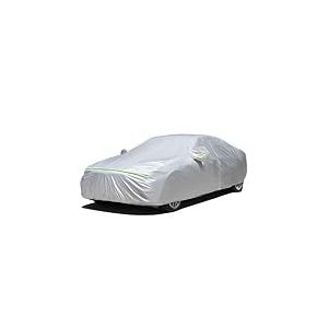 Favoto Housse de Voiture Ext&eacute;rieure Imperm&eacute;able - B&acirc;che en PEVA+Coton Anti UV Vent Poussi&egrave;re avec Fermeture &Eacute;clair Compatible avec Audi A3 Mercedes CLA Mazda 3 Opel Cascada pour Berlines 450-470cm