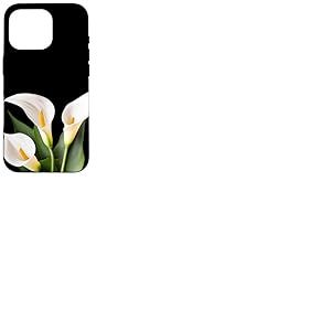 Illustration de Fleur de lys Calla Blanche Coque pour iPhone 16 Pro