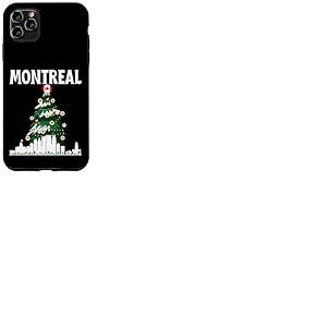 Montr&eacute;al, Ligne d'horizon du Canada, Drapeau Canadien, Arbre de No&euml;l, Amour Coque pour iPhone 11 Pro Max
