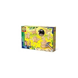 SES Creative 00942 Ensemble de menuiserie dinosaure pour enfants – Construisez votre propre modèle de dinosaure, à partir de 6 ans