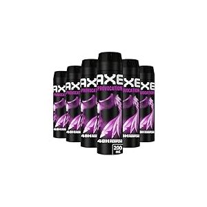 AXE - Déodorant Homme Spray - Provocation - 48h non-stop frais - Parfum noix de coco et poivre noir - lot 6x200ml