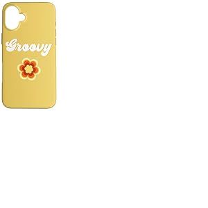 Fleur r&eacute;tro Groovy Coque pour iPhone 16 Plus