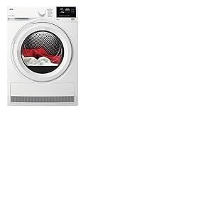 AEG TR7T60580 - Séchoir à pompe à chaleur - SensiDry - Doux et économe en énergie - 8,0 kg/A++ - Volume automatique - Protection contre les froissements - Sécurité enfant - Tambour doux - Départ différé