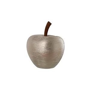 Alexandra House Living Figurine décorative en céramique Pomme argentée 37 x 36 x 52 cm