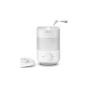 LEVOIT Mini humidificateur d'air 2,5 l jusqu'&agrave; 25 h pour chambre &agrave; coucher, chambre d'enfant, humidificateurs, silencieux 26 dB pour plantes de b&eacute;b&eacute;, humidificateurs avec buse rotative &agrave; 360&deg;, arr&ecirc;t