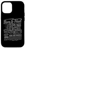 Born to Haul Semi-Truck Semi-remorque Driver Design Coque pour iPhone 12/12 Pro