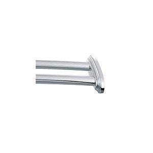 Moen DN2141CH Barre de Douche Double courbée réglable en Acier Inoxydable Chromé 152 cm