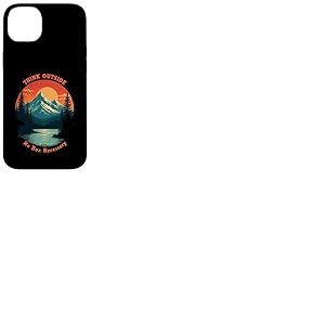 Funny Camping Hiking Think Outside No Box Necessary Coque pour iPhone 14 Plus