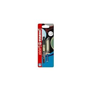 STABILO - Flow, Stylo Plume, Rechargeable, Collection Flow MONOCHROME, Khaki