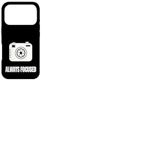 Design inspir&eacute; de la Photographie avec ic&ocirc;ne d'appareil Photo Toujours concentr&eacute;e Coque pour iPhone 17 Pro