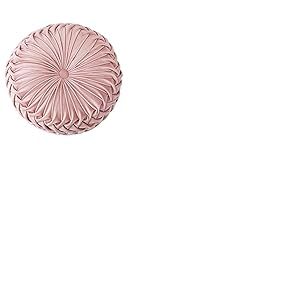 HLOVME XQ House Coussin Rond en Velours pour canap&eacute;, lit, Chaise, Sol, 38,1 x 38,1 cm, Rose
