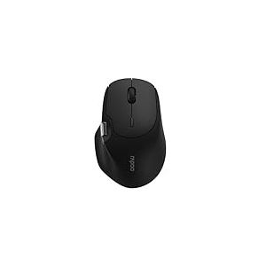 Rapoo I Souris sans Fil MT560 Multi-Mode (Souris d'ordinateur silencieuse, 3200 dpi, Batterie Rechargeable, Ergonomique) Noir