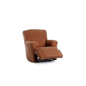 EYSA Housse de canapé bi-élastique pour Fauteuil Relax inclinable Couleur Orange Design Harlem