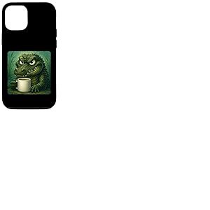 Mug avec inscription « Crocodile Grumpy Coffee Morning » Coque pour iPhone 12/12 Pro