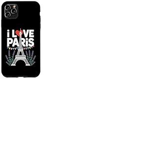 I Love Paris Tour Eiffel Vibes Lavande Coque pour iPhone 11 Pro Max