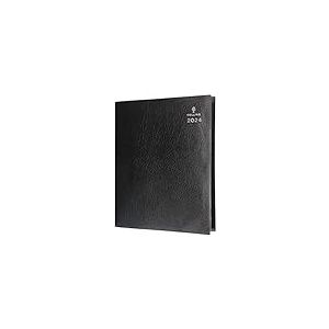 Collins Leadership CP6744.99-24 Agenda journalier A5 (rendez-vous 24 heures) – Planificateur d'entreprise et organisateur – Agenda de janvier à décembre 2024 – Journalier – Graphite