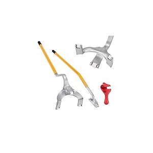 VEVOR Levier D&eacute;monte Pneus Poids Lourds 571-622 mm D&eacute;monte Pneu Acier Barre Montage D&eacute;montage Manuel 3 Outils de Changement de Pneu Maintien Talons D&eacute;colle-Talon pour Camion sans Chambre &agrave; Air Jaune