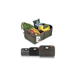 MyHappyRide Rangement Coffre de Voiture Organisateur - Arrimage et Rangement pour Voiture Pliable - Rangement de Coffre de Auto avec Fond Antid&eacute;rapant et Imperm&eacute;able - Rangement Voiture - Vert