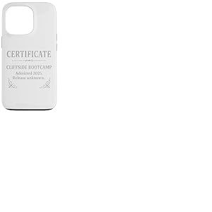 Certificat Cliffside Bootcamp &mdash; &Eacute;dition Party & Vegas 2025 Coque pour iPhone 13 Pro