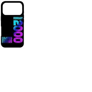G&eacute;nial f&eacute;vrier 2000 Depuis 2000 Vintage 2000 Retro 2000 Coque pour iPhone 17 Pro