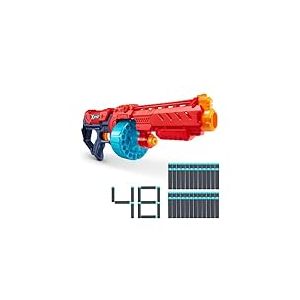 Lance-fléchettes de Mousse XSHOT Excel Turbo Fire avec Fonction Slam Fire de ZURU (48 fléchettes incluses)