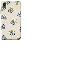 Myrtilles Sauvages Feuilles botaniques Baies Coque pour iPhone XR