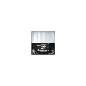 Rock On Wall - Pochettes Souples Transparentes pour disques vinyles 33T/12" - Lot de 100 - Plastique recyclé - Protection optimale
