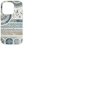Ambiance tranquille à motifs terreux, mandala bohème Coque pour iPhone 14 Pro