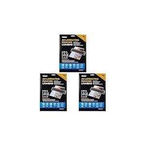 Texet Pochette &agrave; plastifier A4 (Lot de 3)