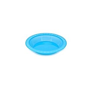 giostyle GIO'STYLE Assiette creuse en plastique alimentaire | &Oslash; 21,5 cm | Turquoise | Fabriqu&eacute; en Italie | Parfait pour les f&ecirc;tes, les pique-niques, le camping | Ligne Trippy