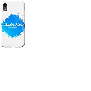 Made New in Jesus Christ, Christian Faith Baptism 2 Cor 5:17 Coque pour iPhone XR