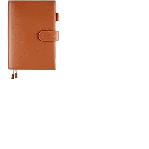 Ox Knight Couverture en cuir pour carnet A5 &ndash; Couverture de planification de luxe pour Hobonichi, Stalogie, Midori Planner, et plus encore &ndash; Avec boucle pour stylo, emplacements pour cartes, poche