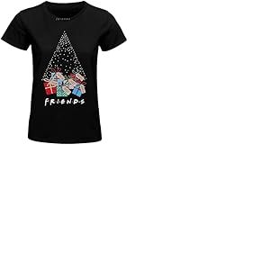 cotton division WOFRIENTS074 T-Shirt, Noir, L Femme